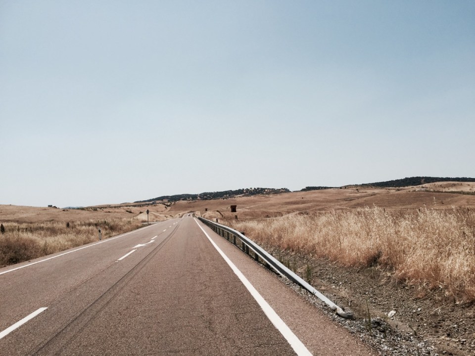 The road up to Monesterio