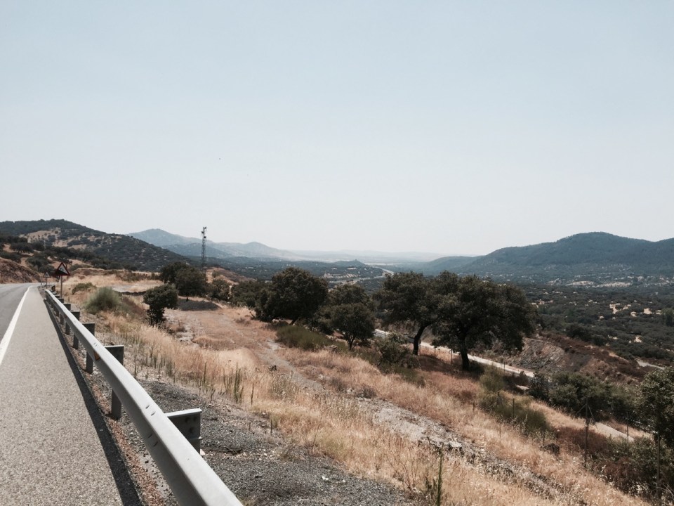 Nice descent down to Tentudia campsite