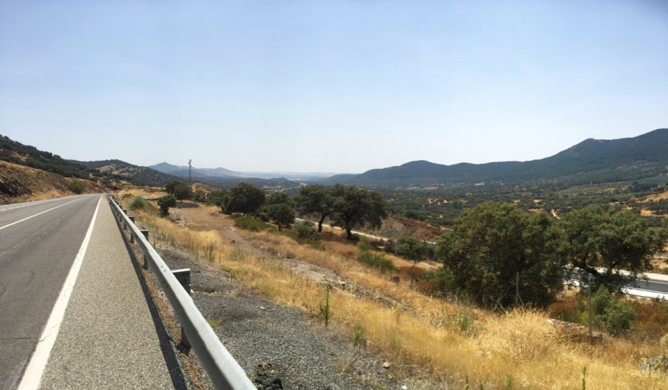 Descent panorama - Seville out there somewhere