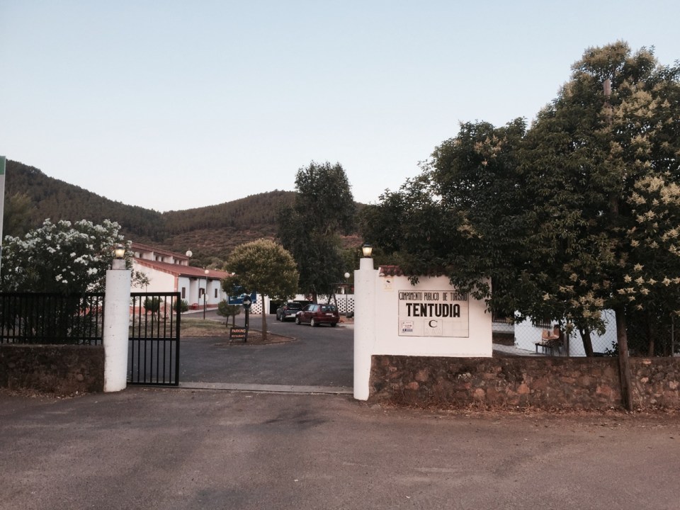 Leaving Tentudia camping