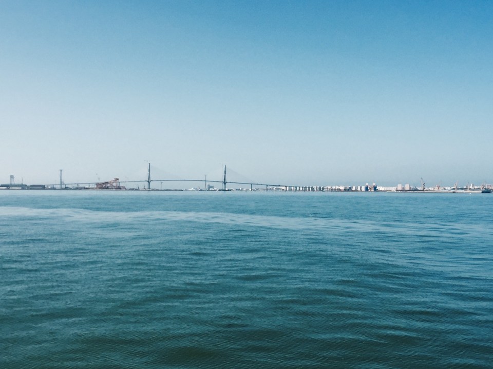 Bridge to Cadiz - no cyclists allowed on it