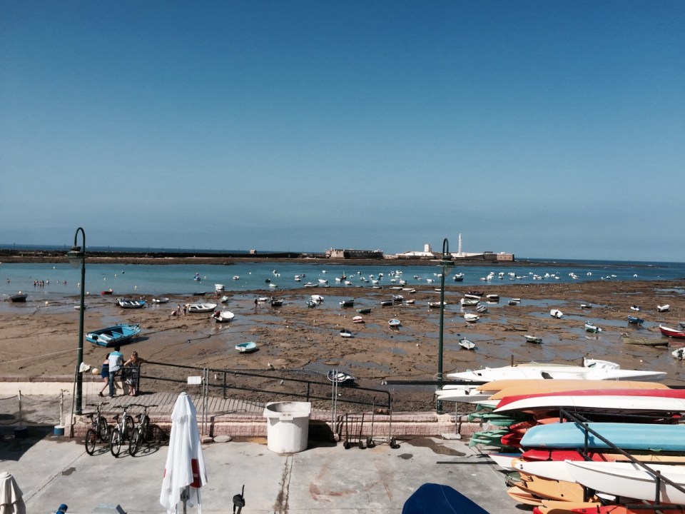 Following the periphery round the beaches, Cadiz