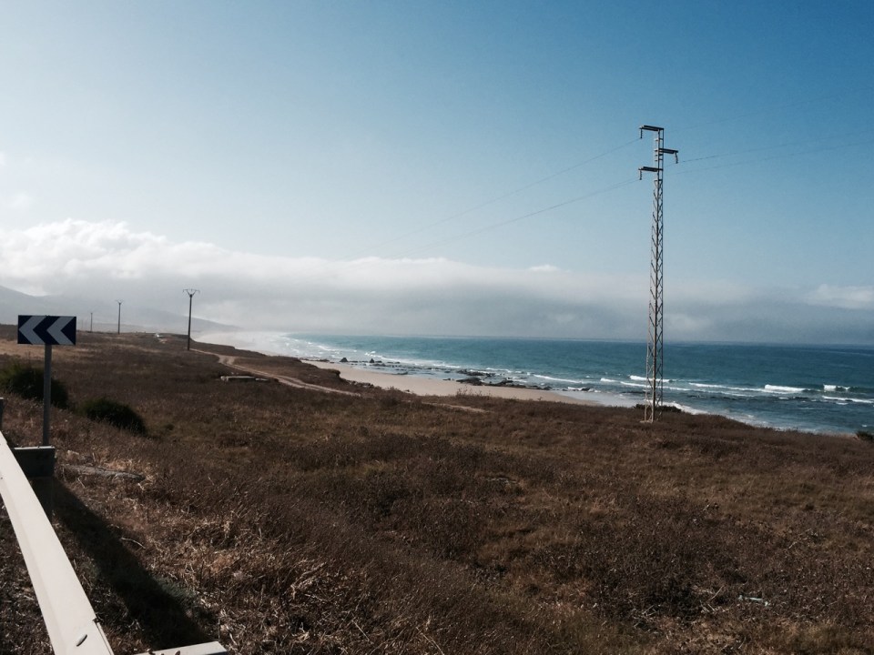 Clouds over the hills in the distance