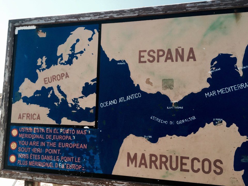 Handy map on the causeway, bringing home how far I've pedalled