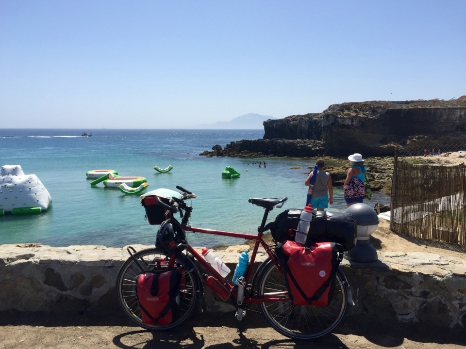The Mediterranean with Morocco on the horizon