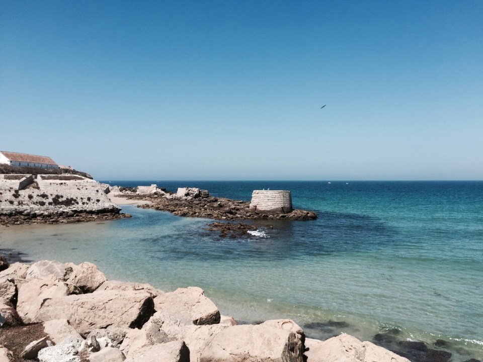 Ancient harbour next to the island