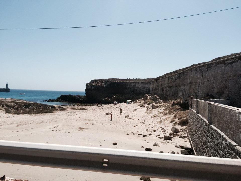 Wall around Isla de Tarifa, an ancient place in itself, with lots of burial crypts