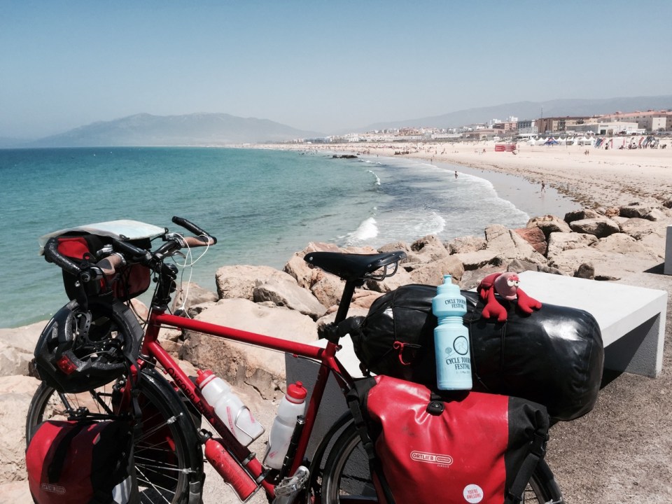 Smaug and Lobster taking a well earned break on the causeway