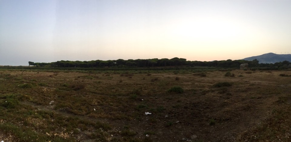 Morning view from Rio Jara camping, Tarifa