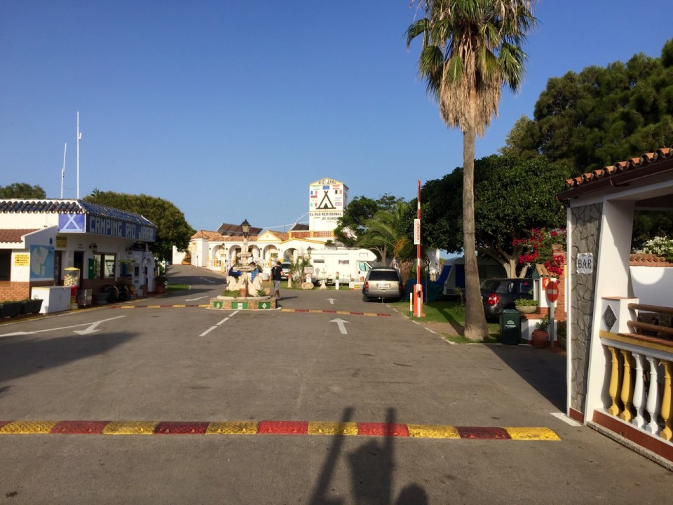 Leaving Rio Jara camping; recommended if visiting Tarifa