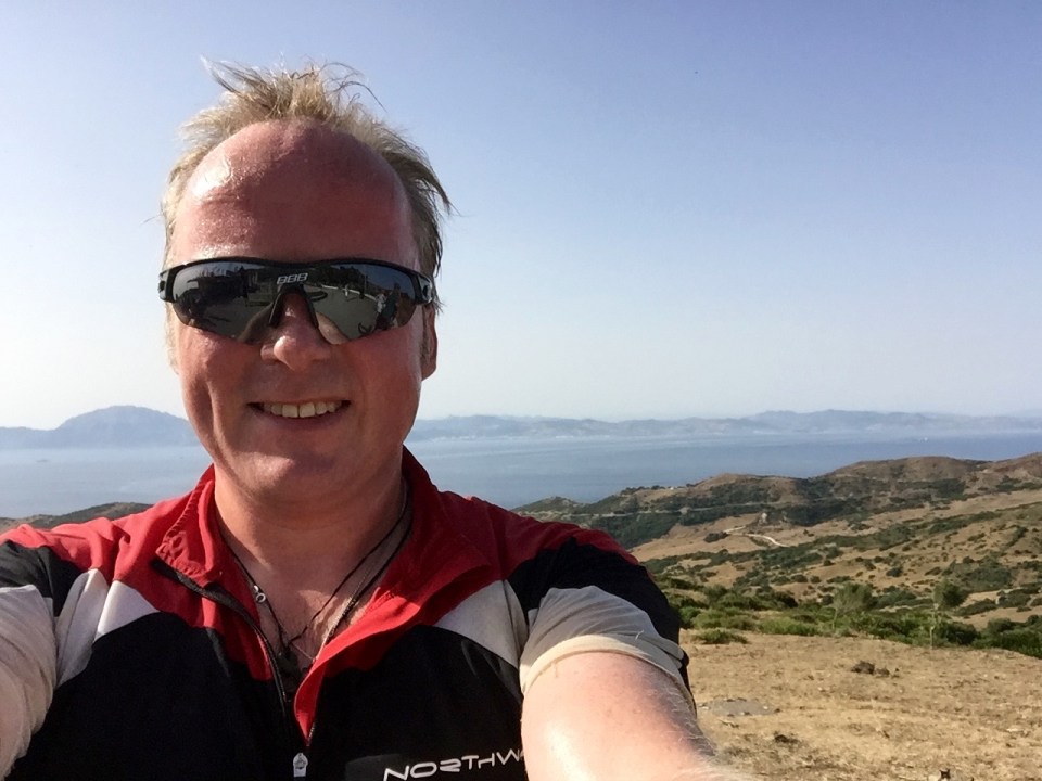 A little hot after that climb