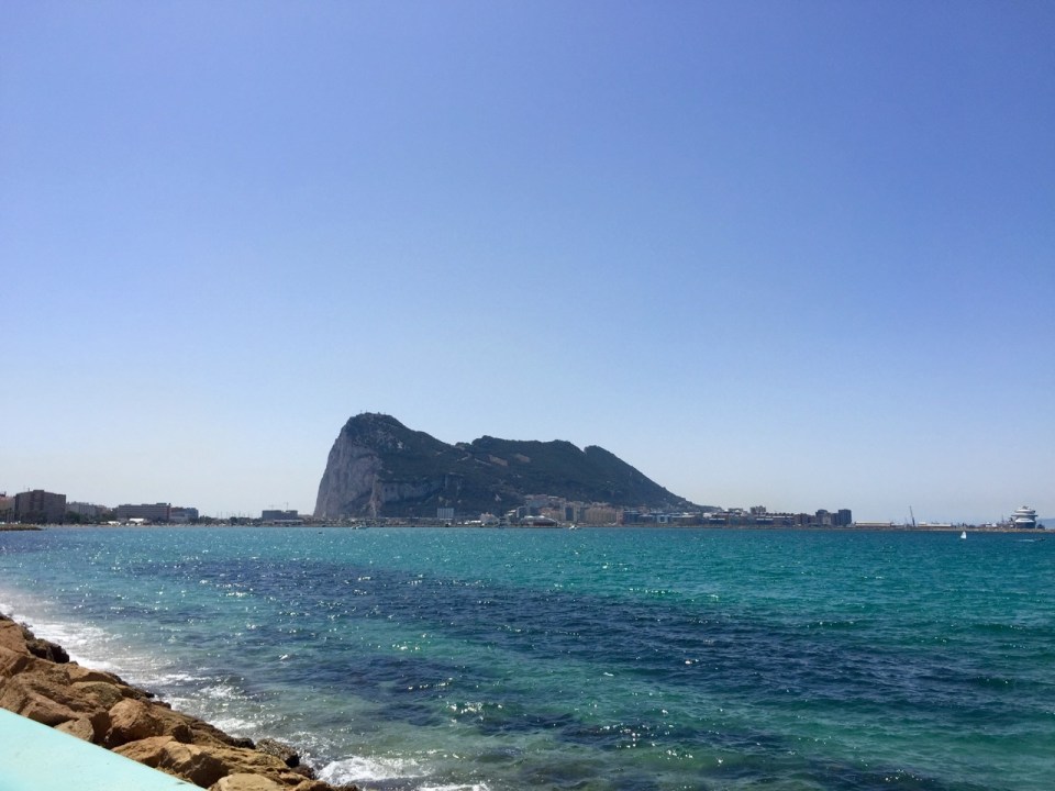 The Rock looming as I get closer