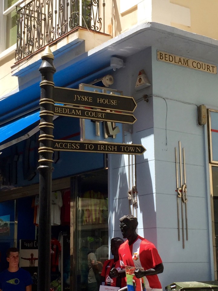 Bedlam Court and Irish Town sound like good places to explore - one for the parallel book