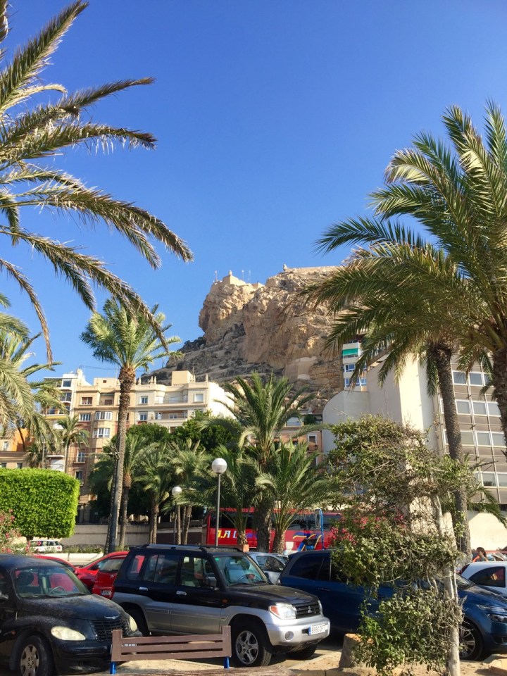 Alicante - castle on hill top