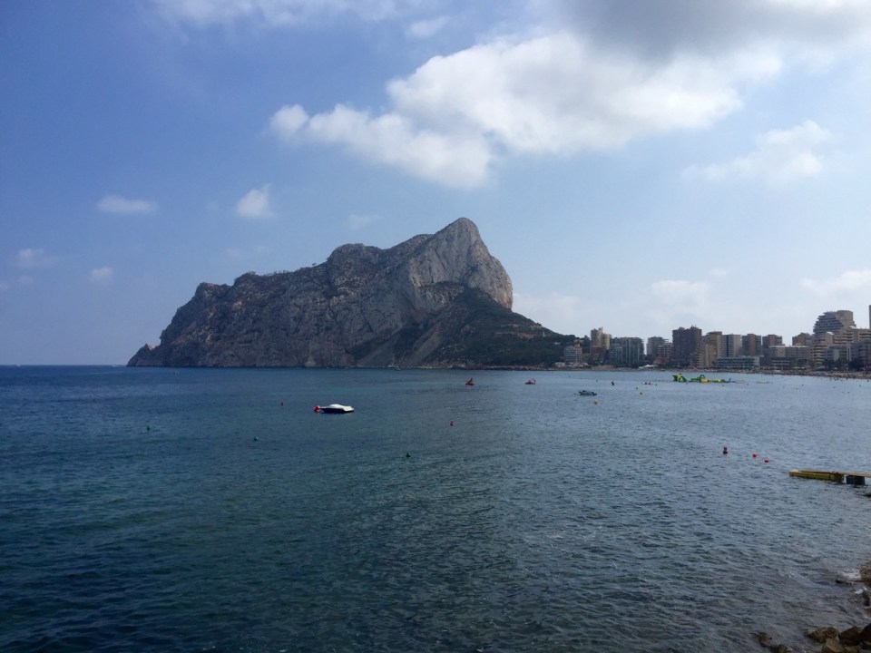 Calpe - does that rock look like a huge shark about to eat the town, or is it just me