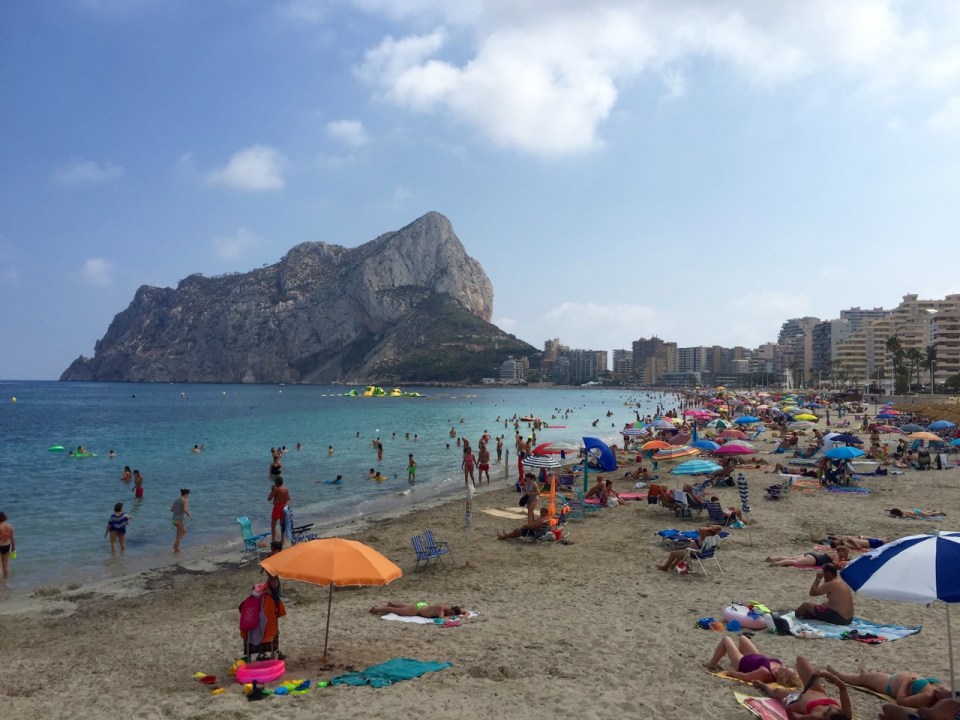 Calpe beach