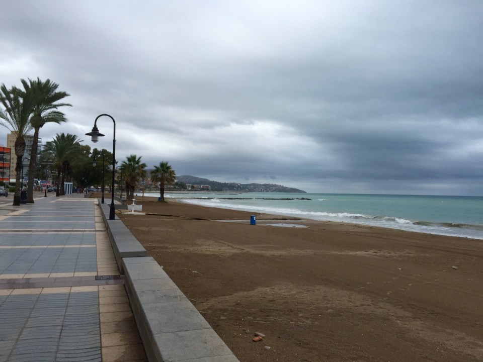 Stormy coastline near Benicassim