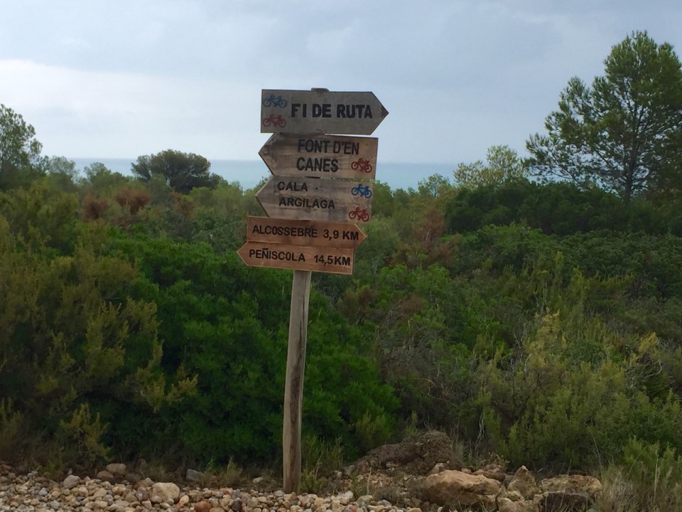 Handy signposts kept me going in the right direction