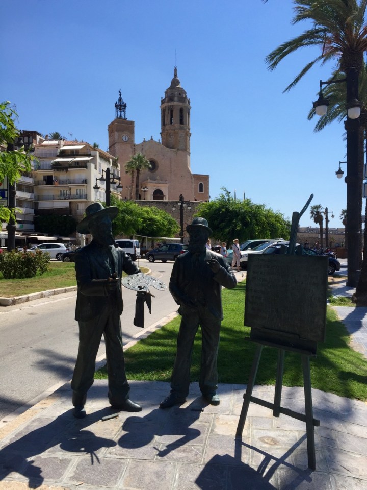 Church and statues, Sitges