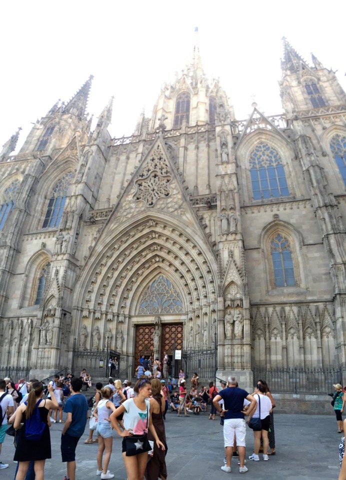 Cathedral panorama, Barcelona