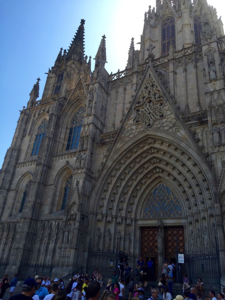 Barcelona cathedral entrance