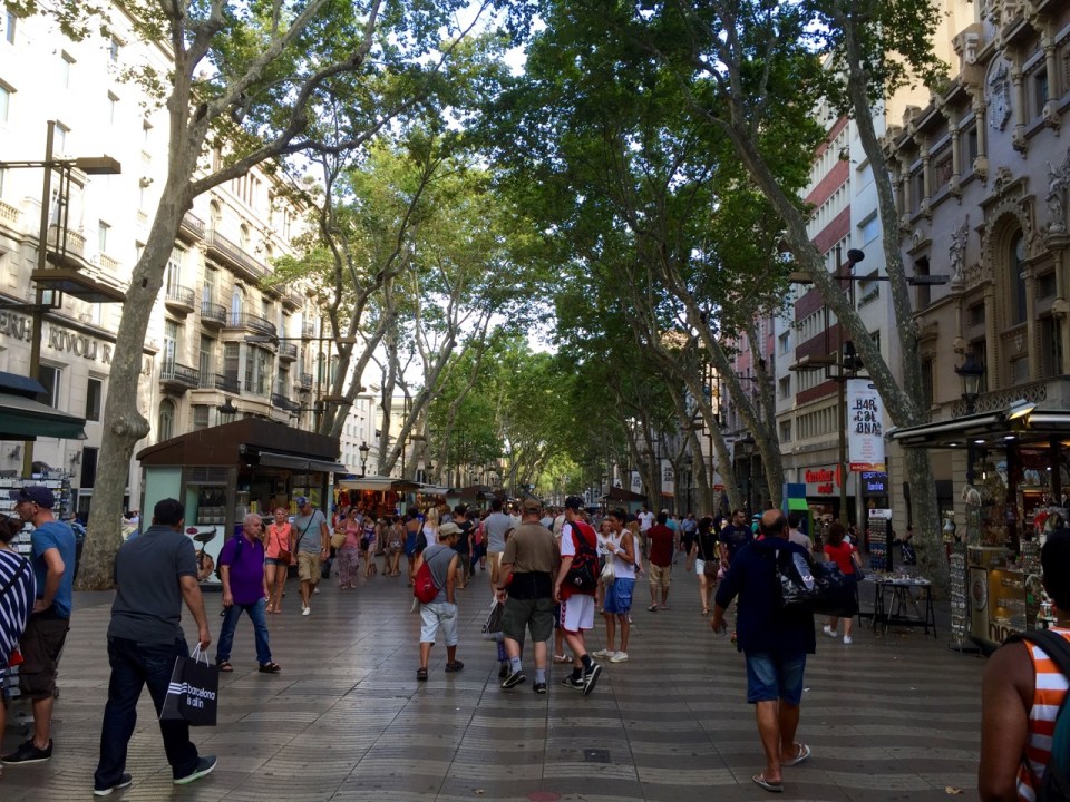 A wander down La Rambla, Barcelona