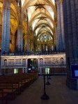 Inside Barcelona cathedral