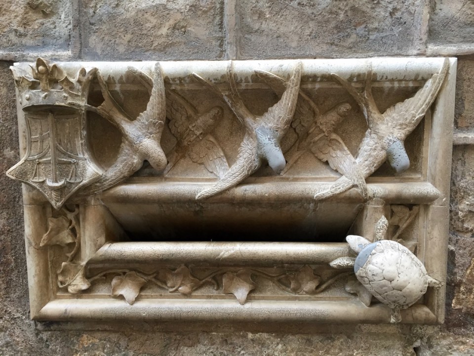 Wall plaque - might be a letter box