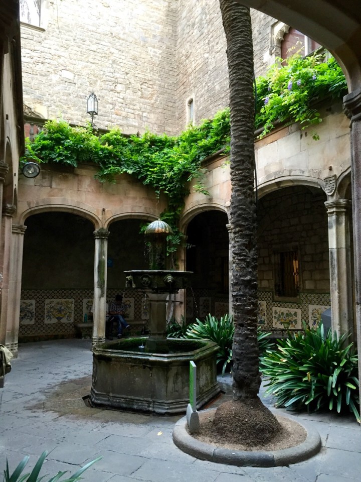 Quiet courtyard of another museum