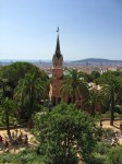 View from middle of Park Guell