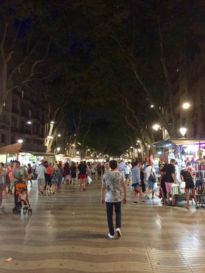 La Ramblas at night
