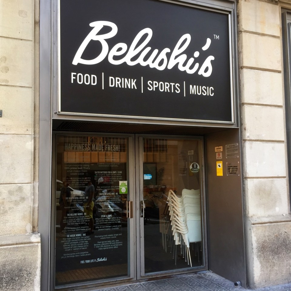 And attached restaurant - Belushi's