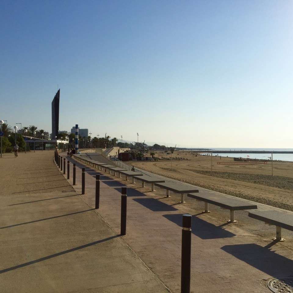Beach next to Barcelona