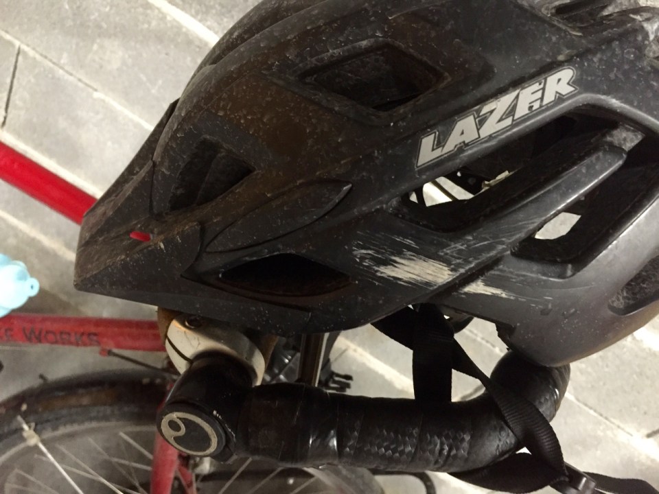 Cycling helmet a bit scraped but all good