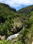 River Herault running through gorge