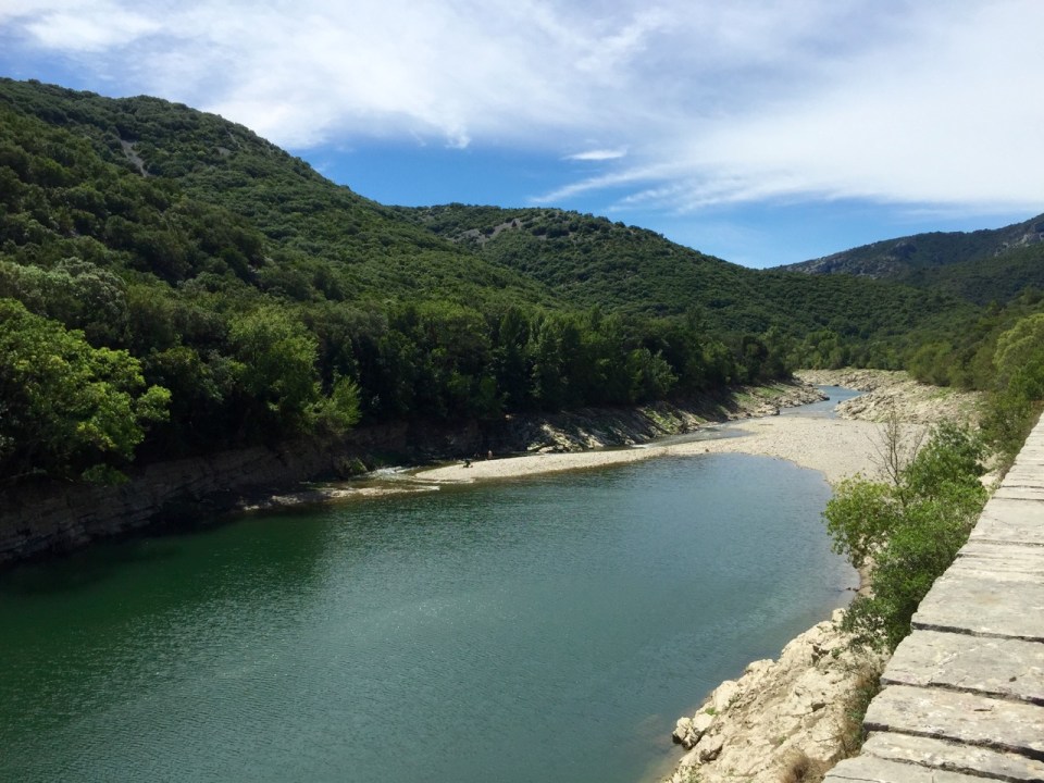 Wider stretch of the River Herault