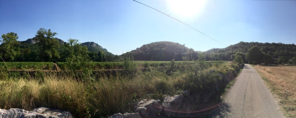 Ardeche countryside near the farm