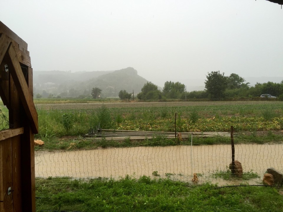 Stormy weather - it rained, a lot