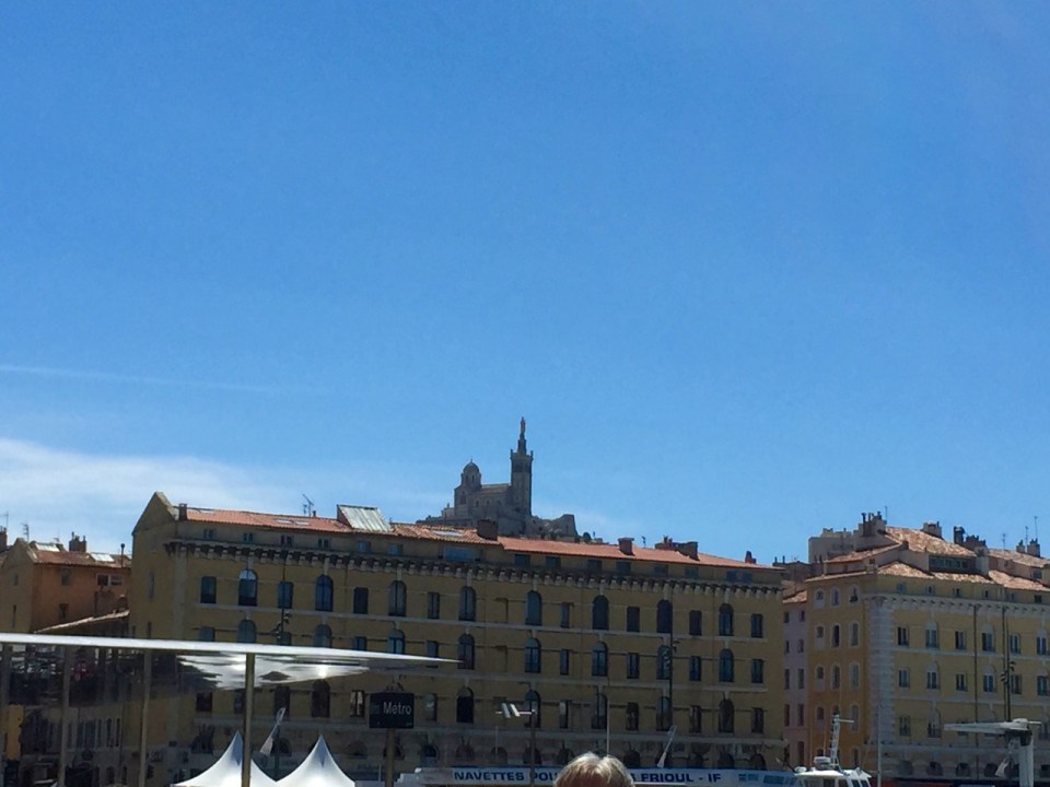 The iconic Notre-Dame de la Garde, up on the hill