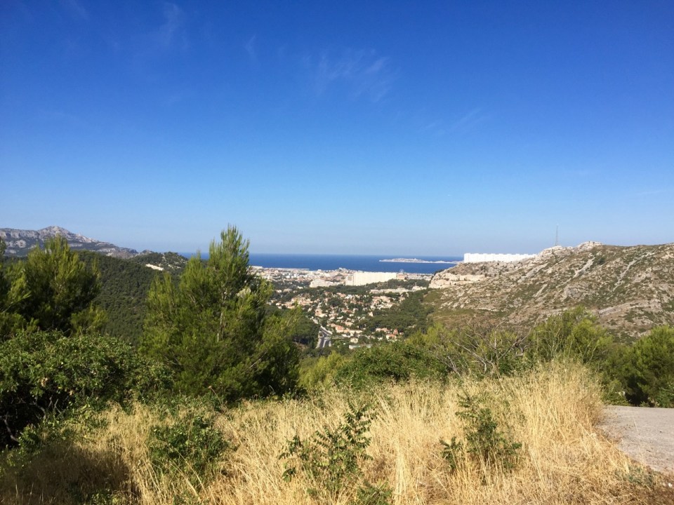 View back to Marseille from Les Calanques