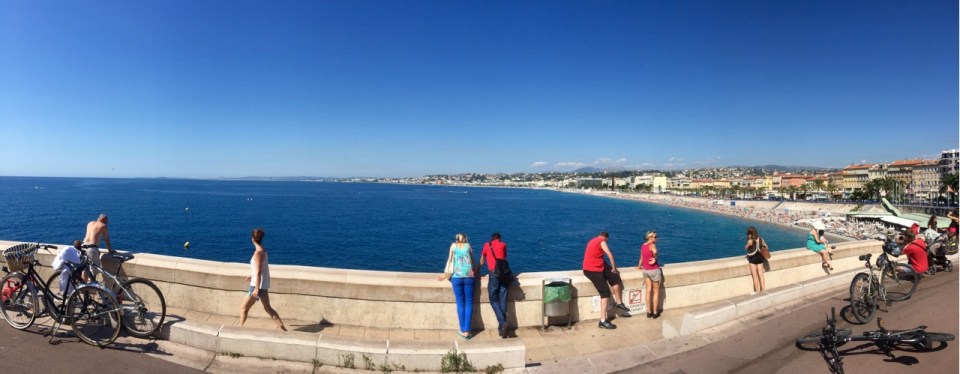 Looking back to Nice - panorama
