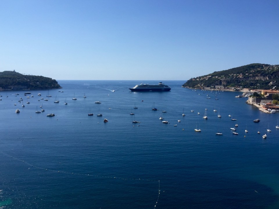 Villefranche-sur-Mer, another cruise ship