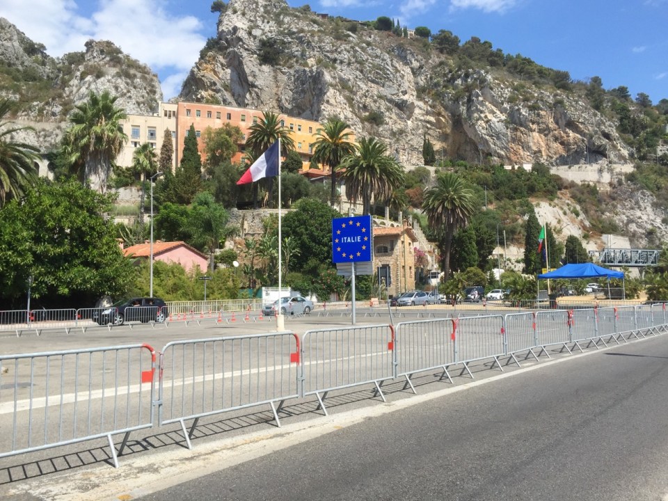 Crossing the border into Italy