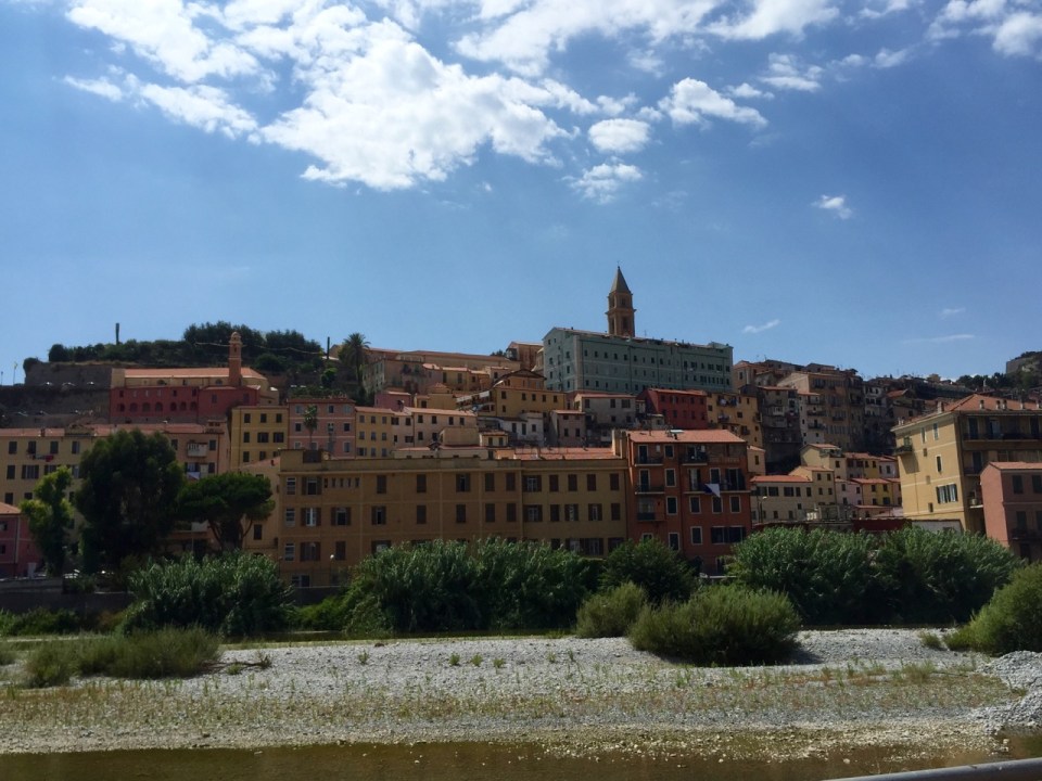 Ventimiglia, Liguria, Italy - buildings different to France