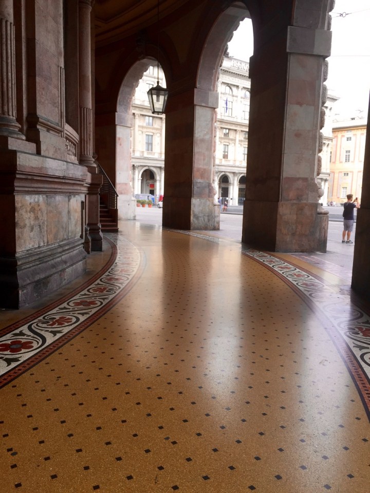 Extravagant pavement, Genoa