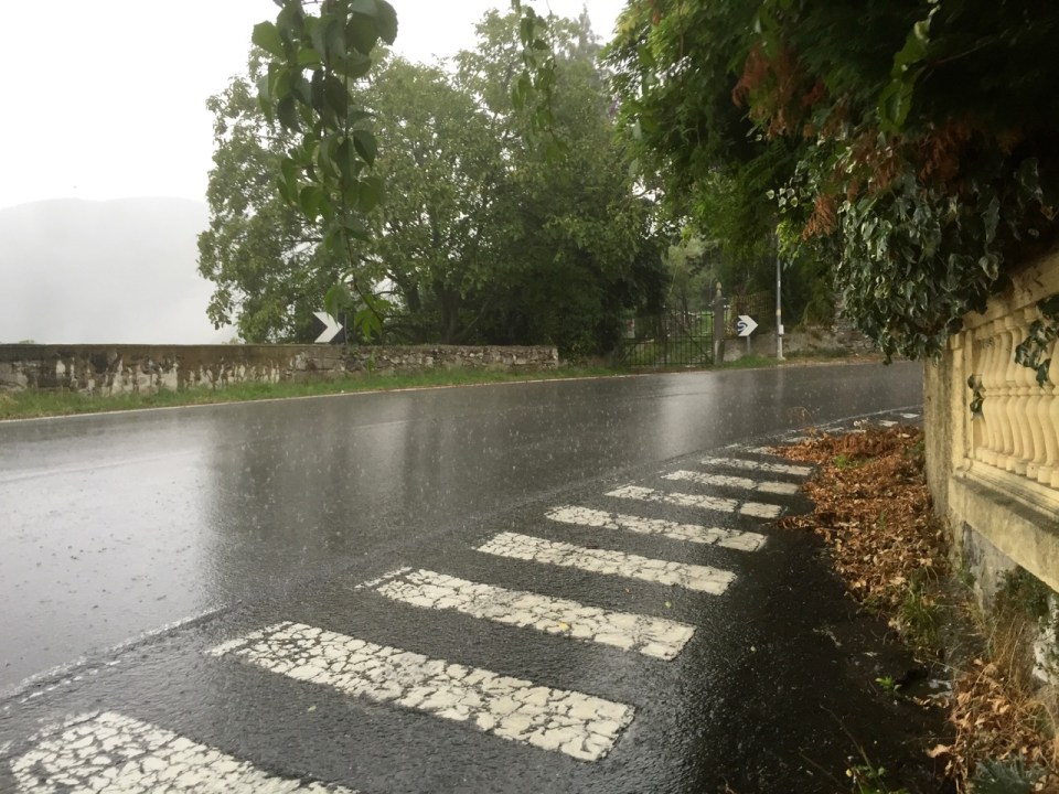 Ascending the Passo dei Giovi - rain getting harder