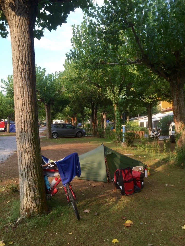 Time to pack up; everything a bit damp