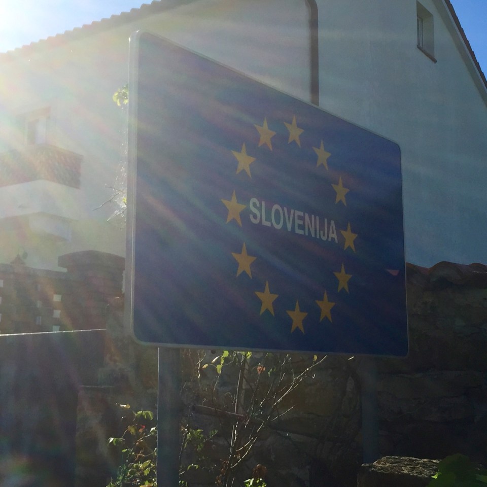 Sign confirms I've made it to Slovenia
