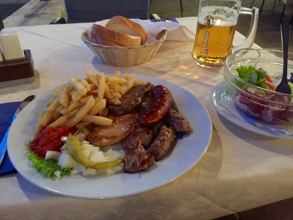 Mixed grill at Adria Camping, very fine