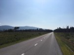 After a long climb, finally a flat bit towards Croatia